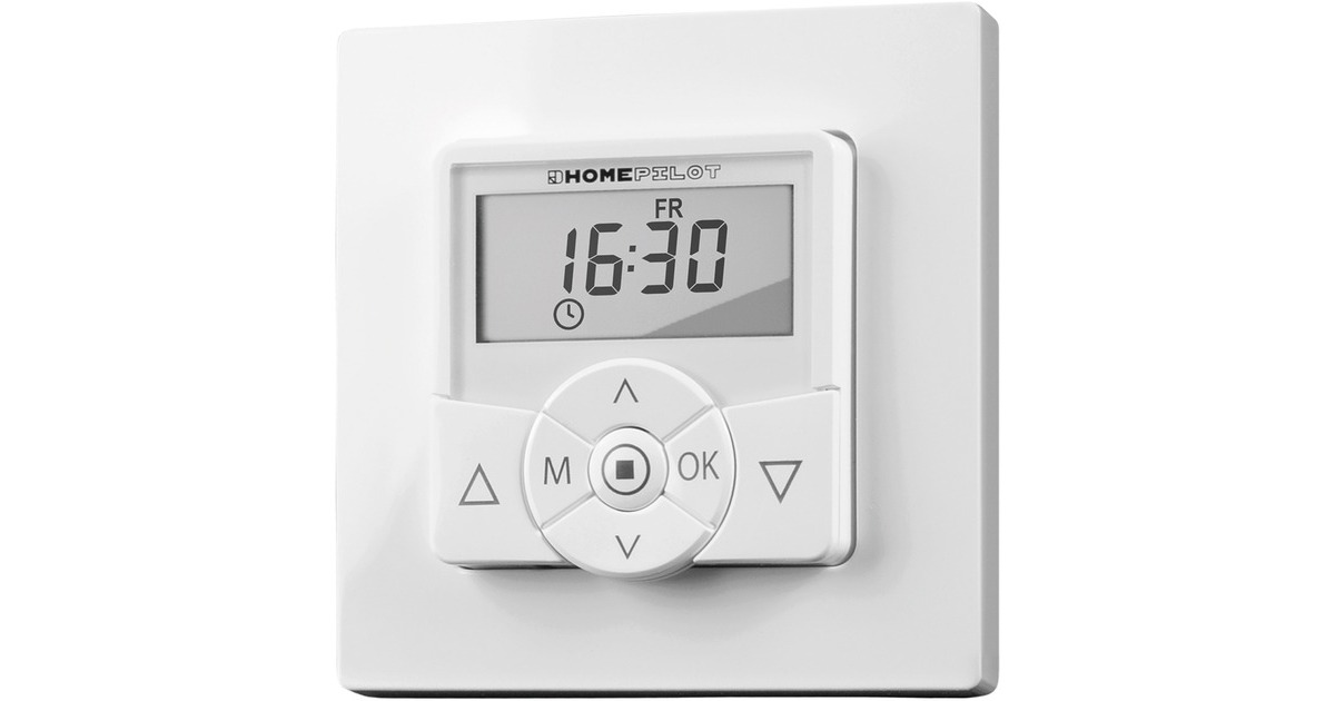 HOMEPILOT Zeitschaltuhr premium lite(weiß, für Rollladenmotoren)