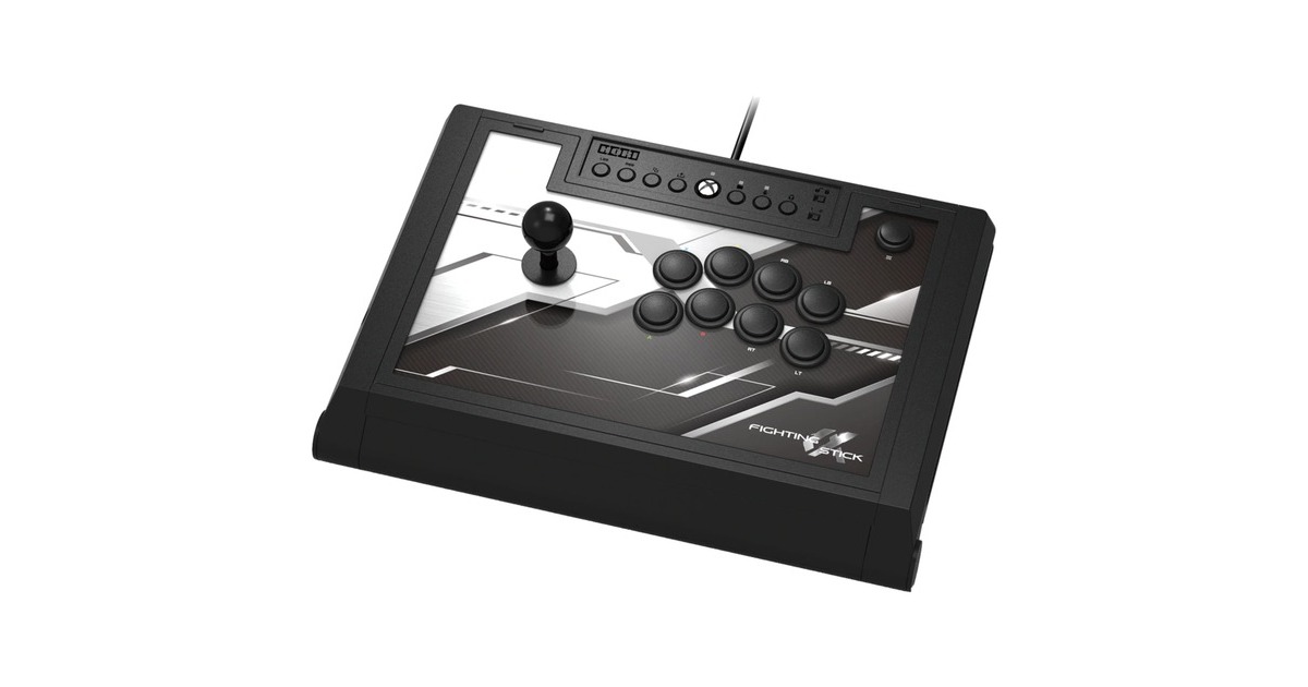 HORI Fighting Stick α (Alpha), Joystick(schwarz/weiß, Xbox Series X|S, Xbox One, PC, Outlet)