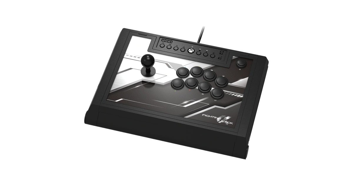 HORI Fighting Stick α (Alpha), Joystick(schwarz/weiß, Xbox Series X|S, Xbox One, PC, Outlet)