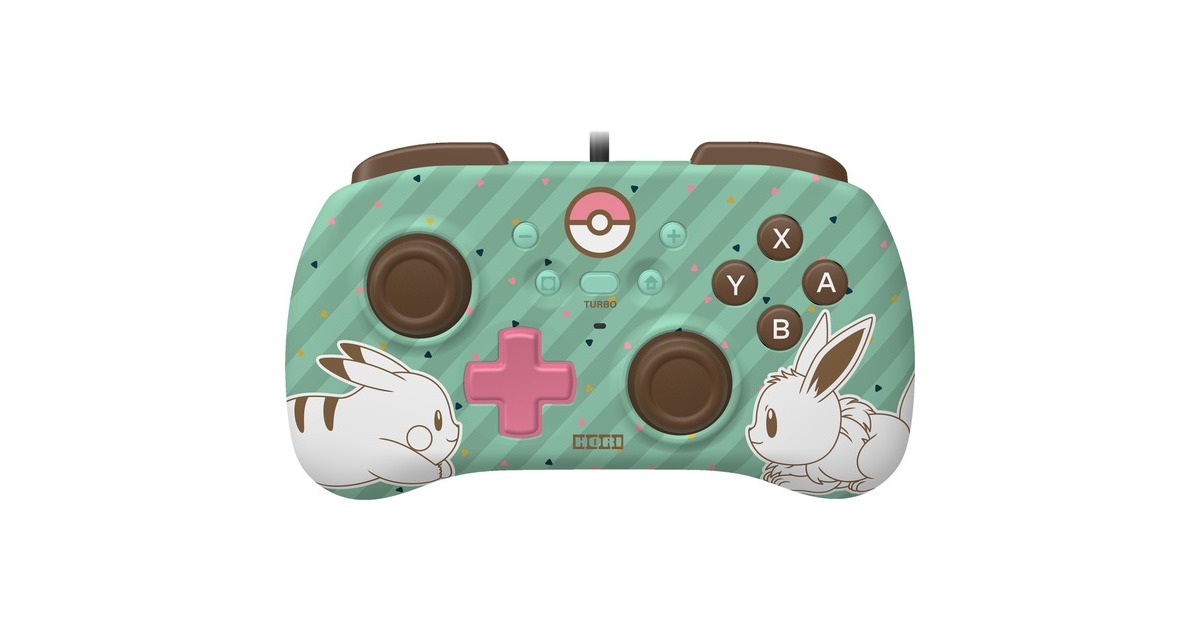 HORI Horipad Mini (Pikachu & Evolie), Gamepad(mint/braun)