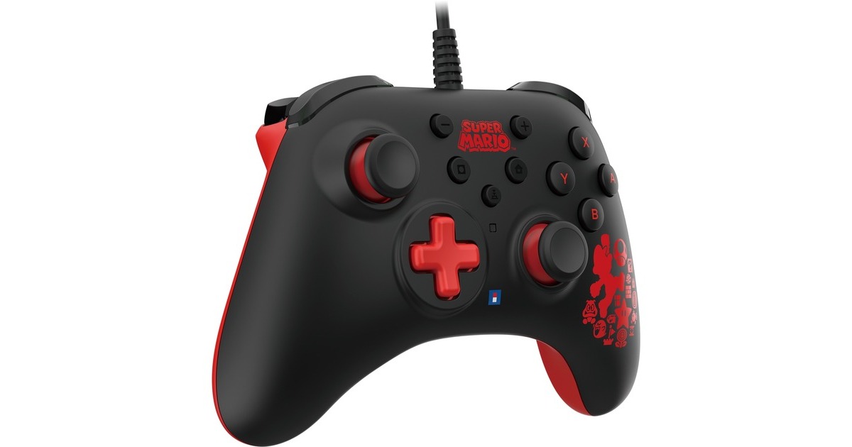 HORI Horipad Turbo (Mario), Gamepad(schwarz, Nintendo Switch)