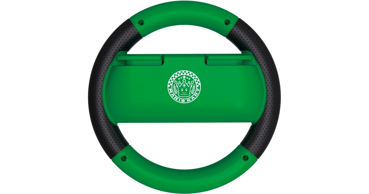 HORI Mario Kart 8 Deluxe Joy-Con Lenkrad Luigi, Halterung(grün/schwarz)