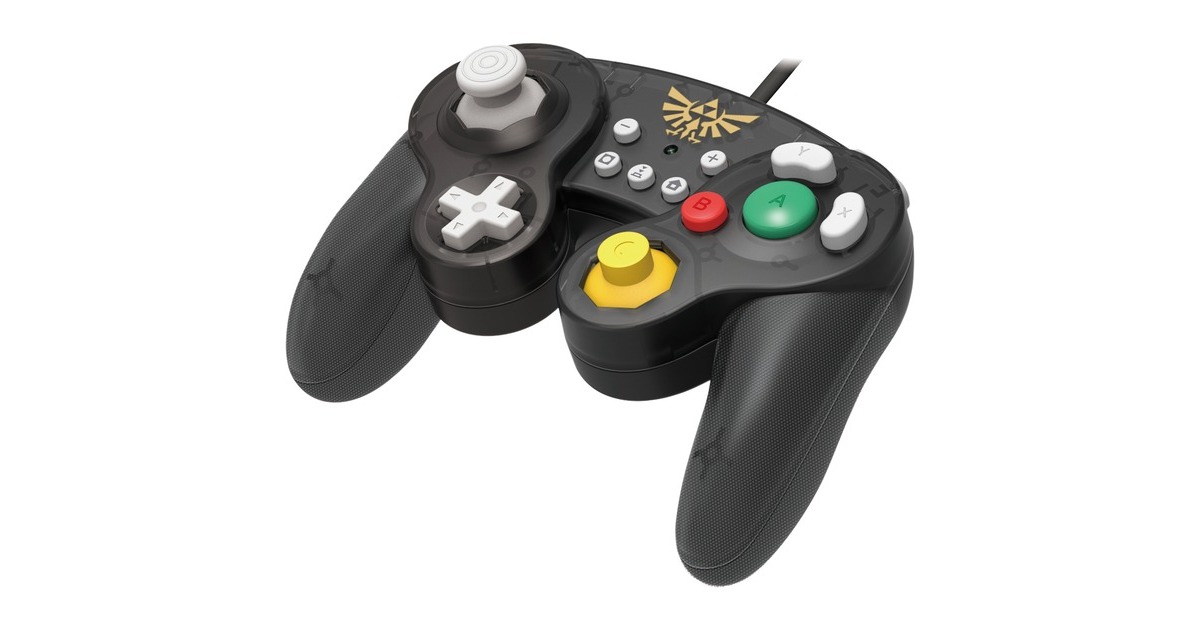 HORI Nintendo Switch Battle Pad (Zelda), Gamepad(schwarz/transparent)