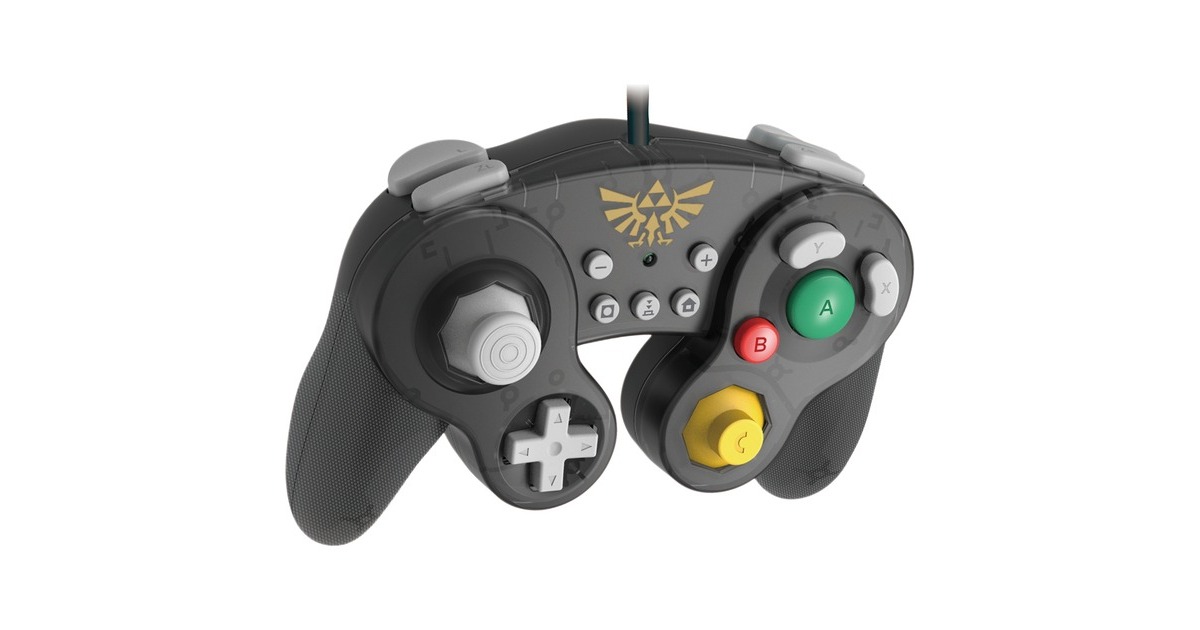 HORI Nintendo Switch Battle Pad (Zelda), Gamepad(schwarz/transparent)