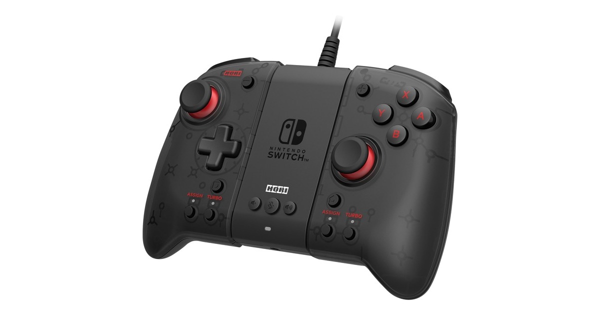 HORI Split Pad Pro Adapter Set, Gamepad(schwarz/transparent)