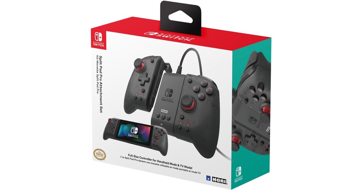HORI Split Pad Pro Adapter Set, Gamepad(schwarz/transparent)