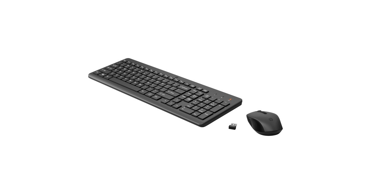 HP 330 Wireless-Maus und -Tastatur, Desktop-Set(schwarz, DE-Layout)