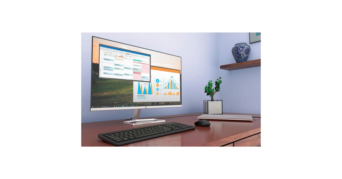 HP 330 Wireless-Maus und -Tastatur, Desktop-Set(schwarz, DE-Layout)