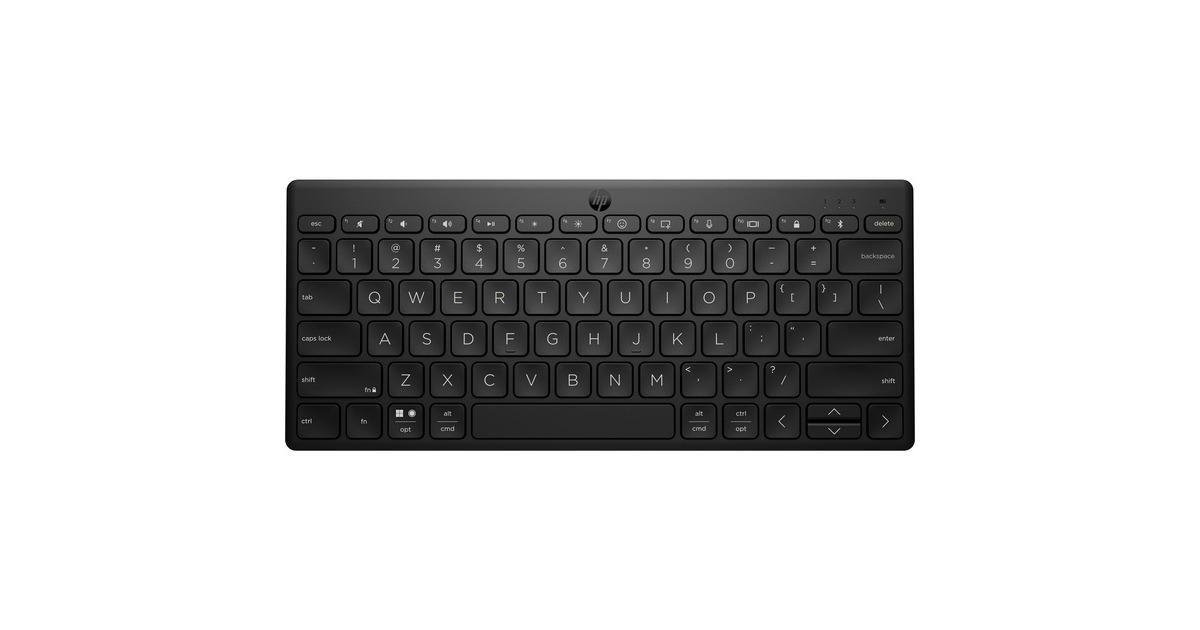 HP 350 Kompakte Multi-Device Bluetooth-Tastatur(schwarz, DE-Layout, Plunger)