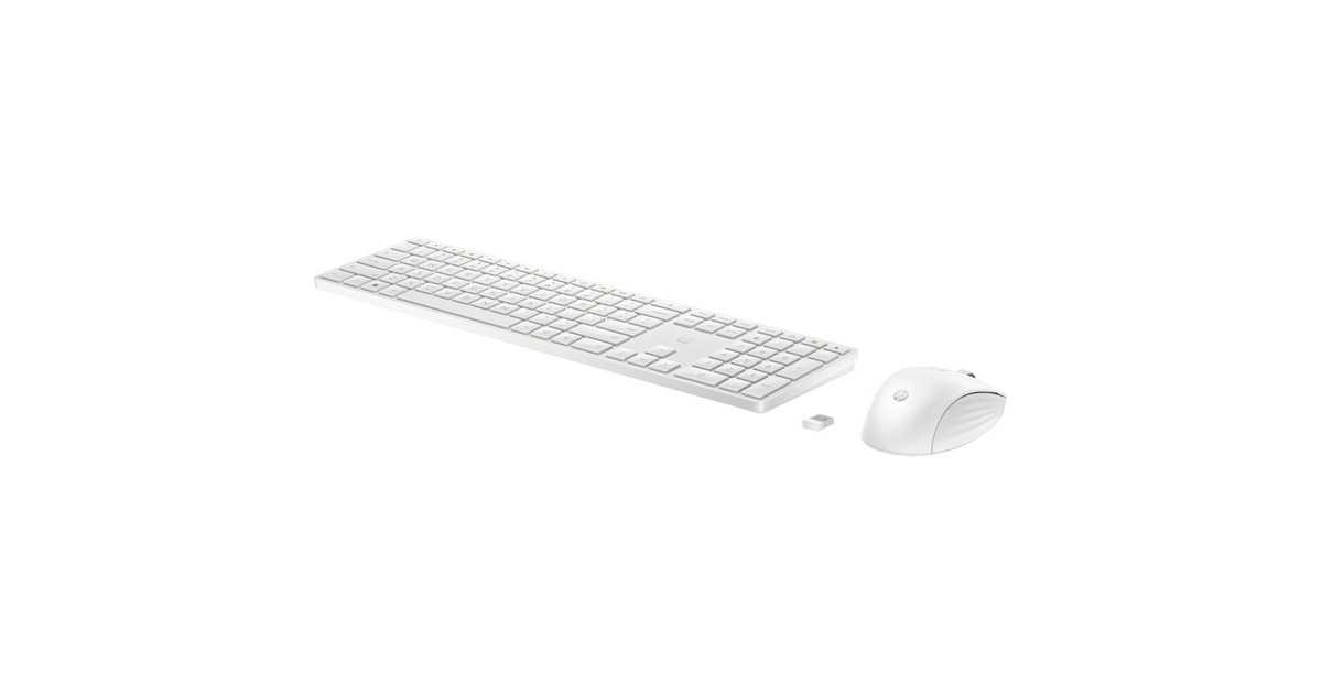 HP 650 Wireless-Tastatur und -Maus, Desktop-Set(weiß, DE-Layout)