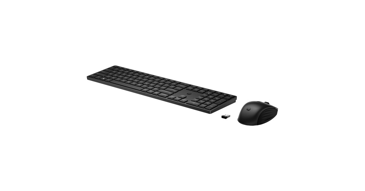 HP 655 Wireless-Tastatur und -Maus, Desktop-Set(schwarz, DE-Layout)