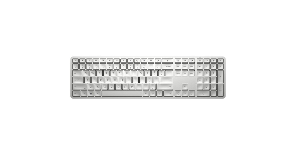 HP 970 Programmierbare Wireless-Tastatur (3Z729AA)(silber, DE-Layout)