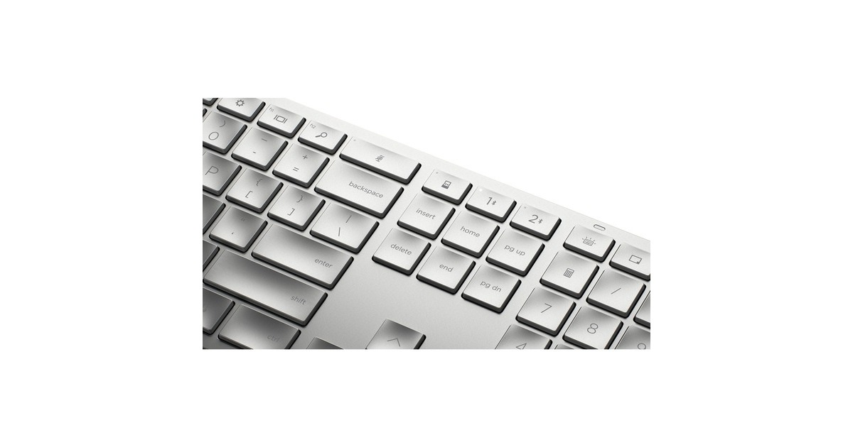HP 970 Programmierbare Wireless-Tastatur (3Z729AA)(silber, DE-Layout)