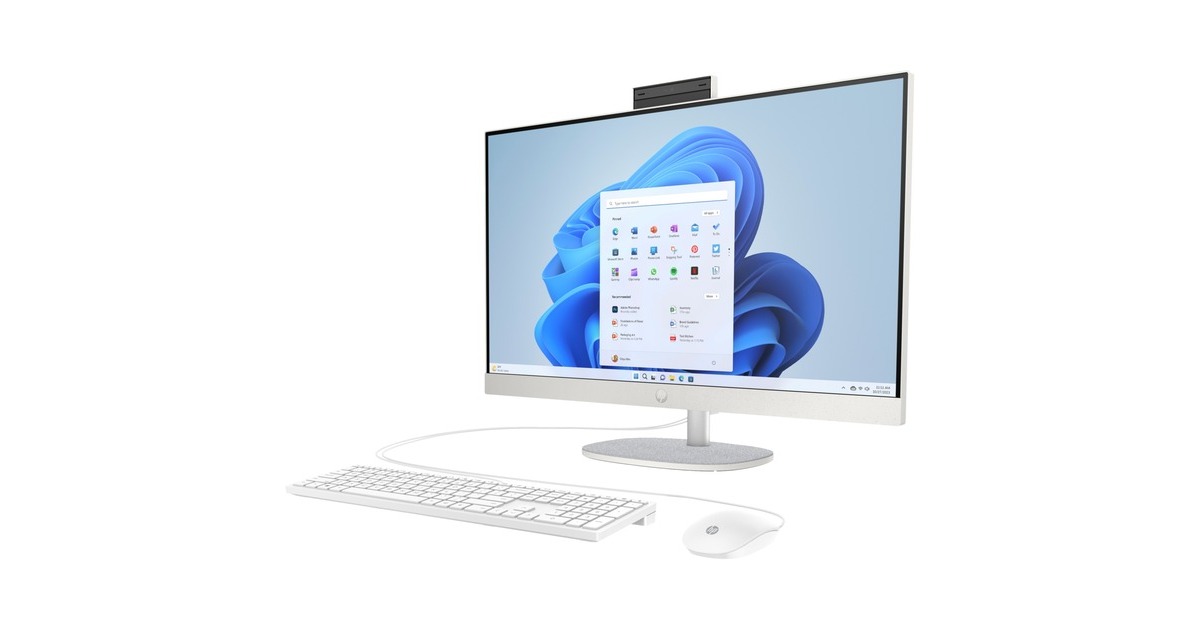 HP All-in-One 24-cr0005ng, PC-System(weiß, Windows 11 Home 64-Bit)