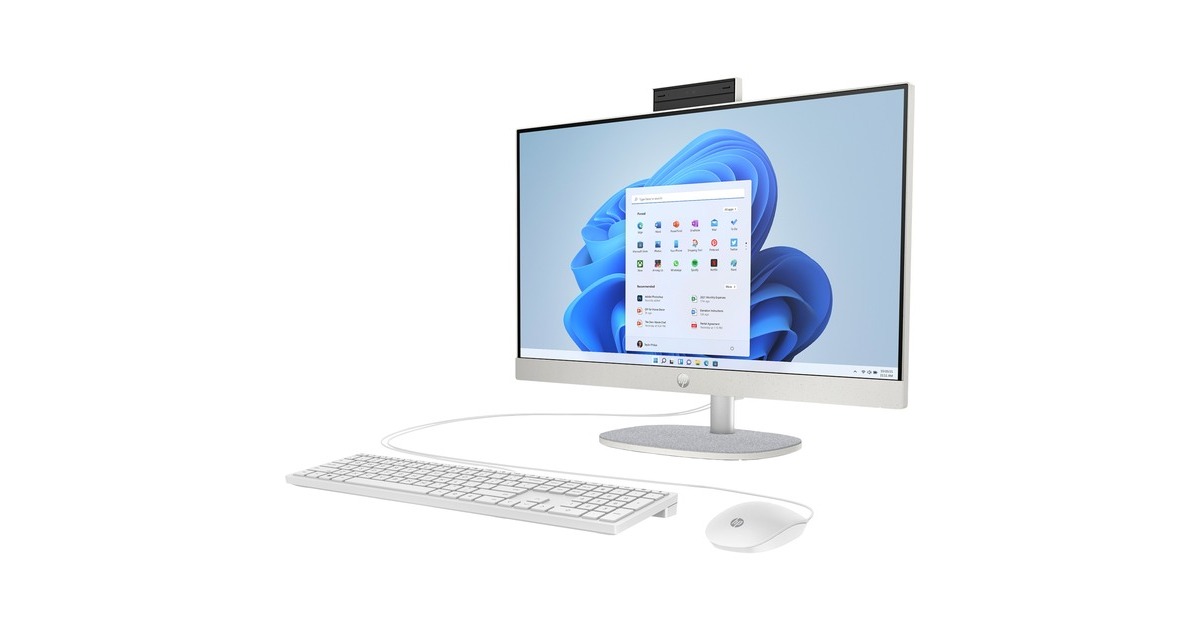 HP All-in-One 24-cr0006ng, PC-System(weiß, Windows 11 Home 64-Bit)