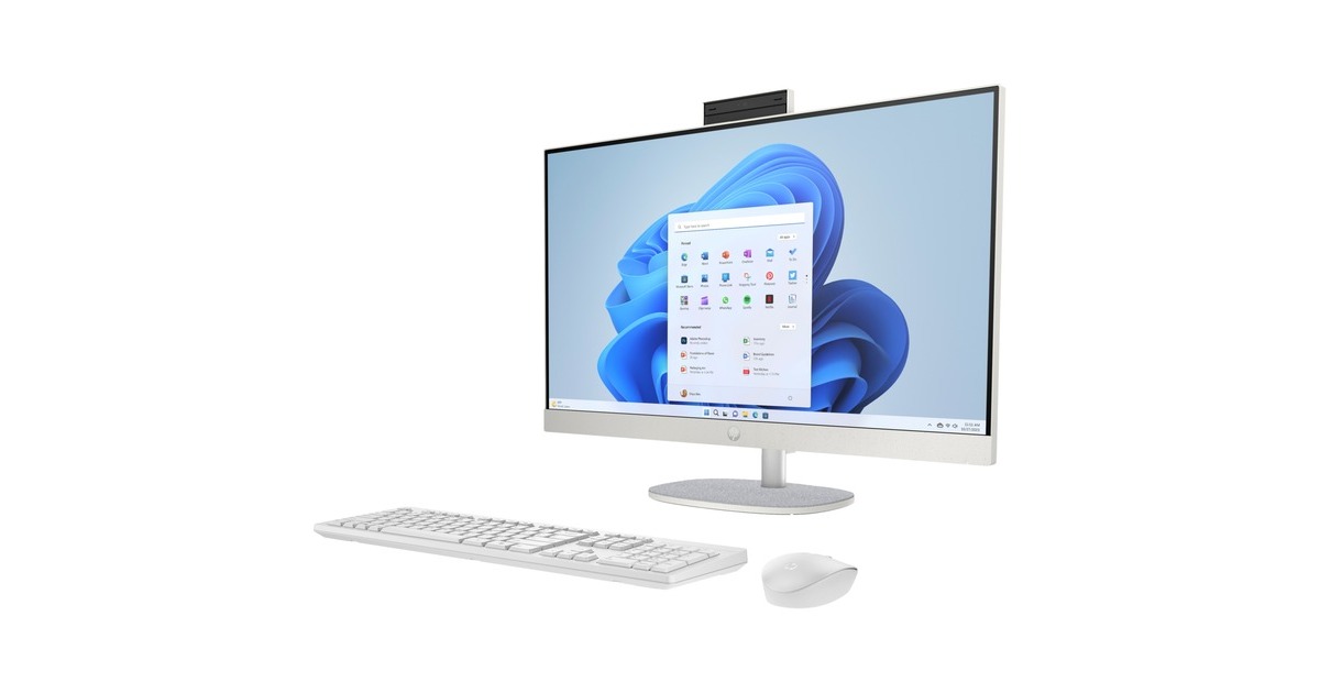 HP All-in-One 27-cr0008ng, PC-System(weiß, Windows 11 Home 64-Bit)