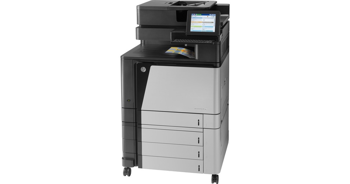 HP Color LaserJet Enterprise Flow M880z (A2W75A), Multifunktionsdrucker(grau/schwarz, USB/LAN Farblaser, Scan, Kopie, Fax)