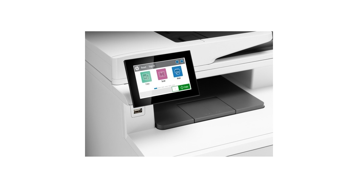 HP Color LaserJet Enterprise M480f MFP, Multifunktionsdrucker(grau/schwarz, USB, LAN, Scan, Kopie, Fax)