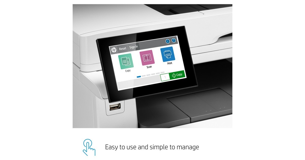 HP Color LaserJet Enterprise M480f MFP, Multifunktionsdrucker(grau/schwarz, USB, LAN, Scan, Kopie, Fax)