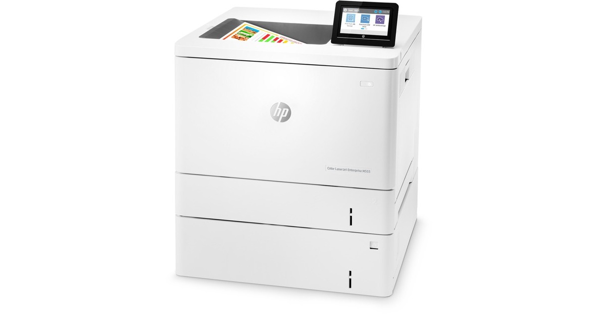 HP Color LaserJet Enterprise M555x, Farblaserdrucker(grau, USB, LAN, WLAN)