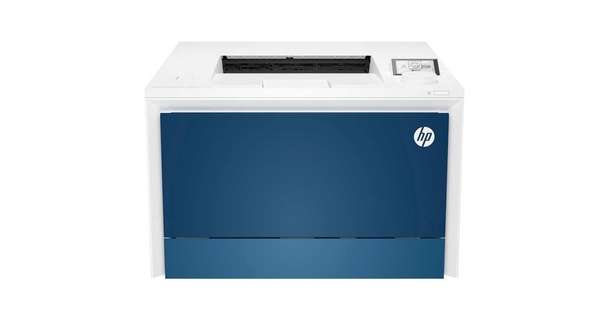 HP Color LaserJet Pro 4202dw, Farblaserdrucker(weiß/blau, USB, LAN, WLAN)
