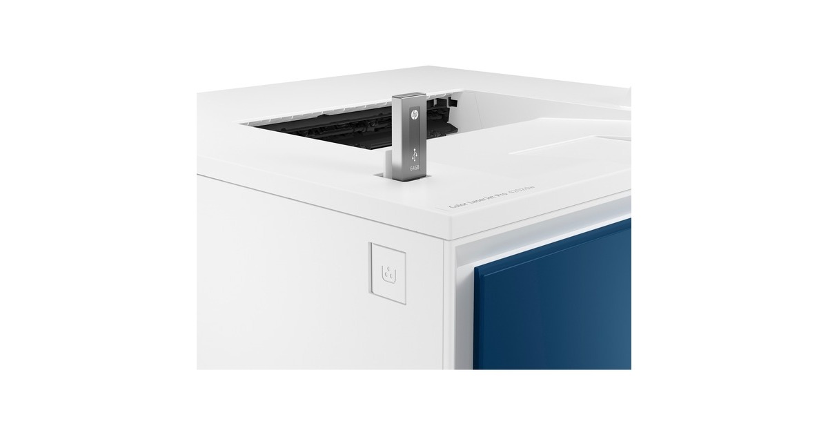 HP Color LaserJet Pro 4202dw, Farblaserdrucker(weiß/blau, USB, LAN, WLAN)