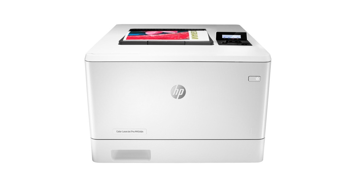 HP Color LaserJet Pro M454dn, Farblaserdrucker(weiß, USB, LAN)