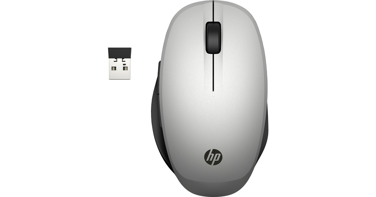 HP Dual Mode Mouse 300, Maus(silber)