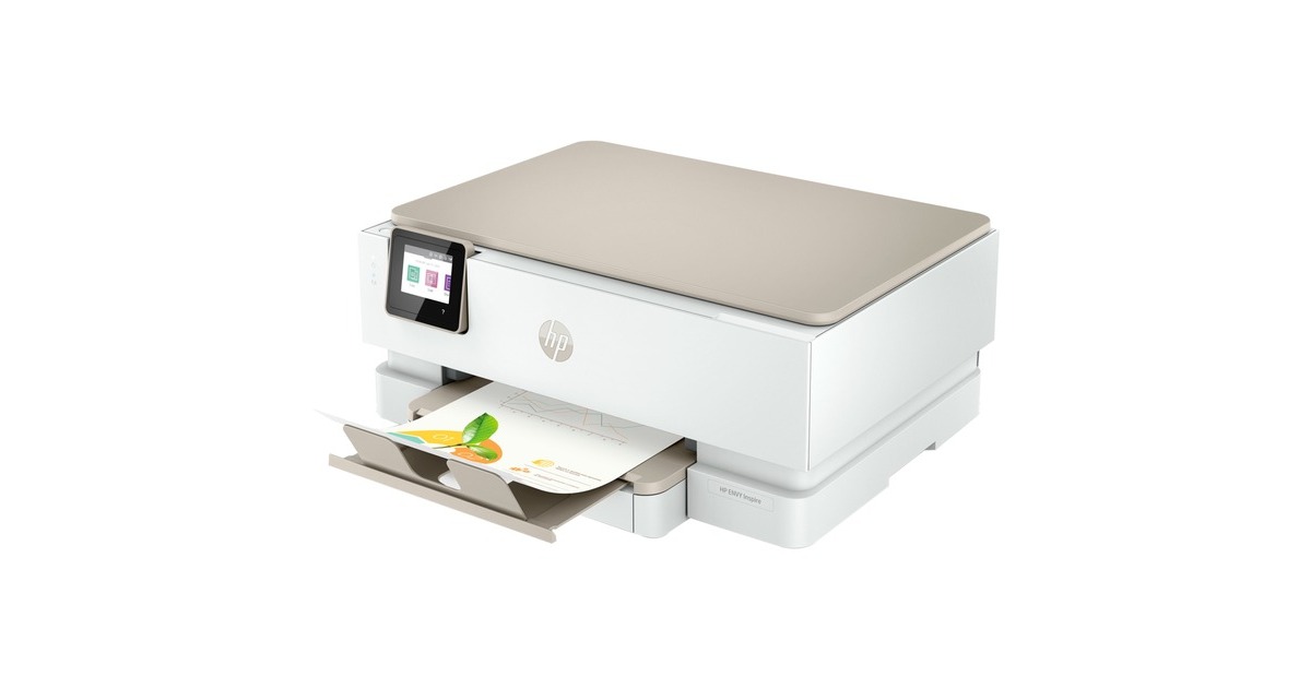 HP ENVY Inspire 7221e All-in-One, Multifunktionsdrucker(hellgrau/hellblau, USB, WLAN, Scan, Kopie)