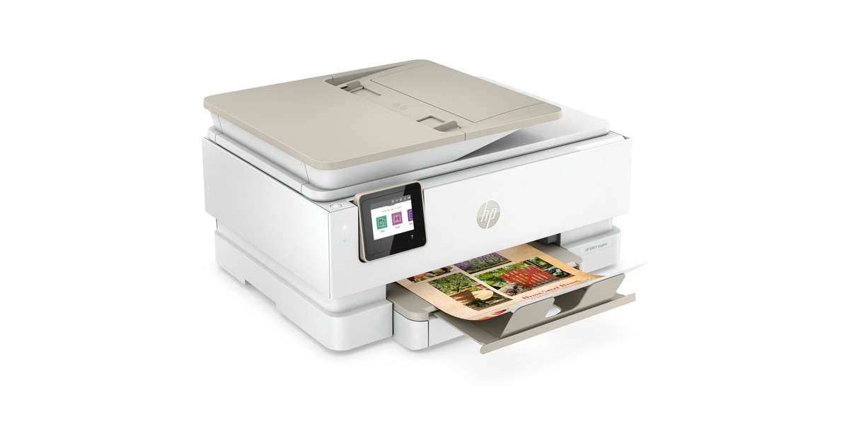 HP ENVY Inspire 7920e All-in-One, Multifunktionsdrucker(hellgrau/beige, HP+, Instant Ink, USB, WLAN, Scan, Kopie)