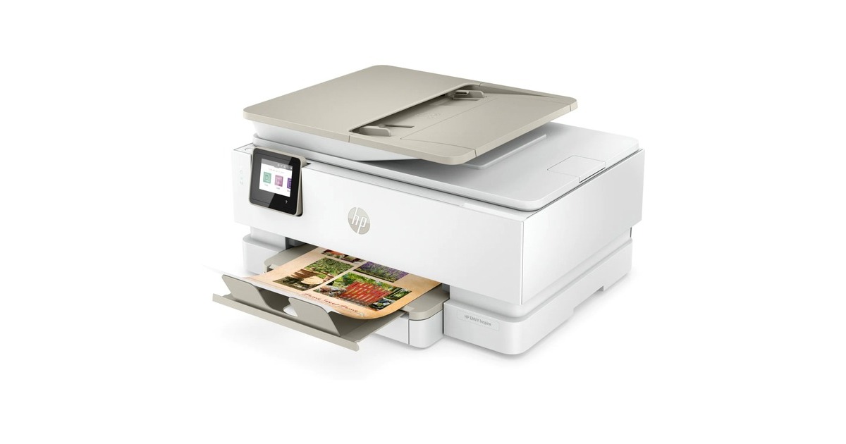 HP ENVY Inspire 7920e All-in-One, Multifunktionsdrucker(hellgrau/beige, HP+, Instant Ink, USB, WLAN, Scan, Kopie)