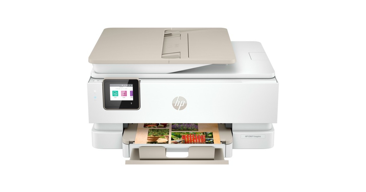 HP ENVY Inspire 7924e All-in-One, Multifunktionsdrucker(hellgrau/beige, HP+, Instant Ink, USB, WLAN, Scan, Kopie)