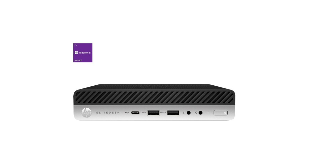 HP EliteDesk 800 G4 MP Generalüberholt, Mini-PC(schwarz/silber, Windows 10 Pro 64-Bit) HP EliteDesk 800 G4 MP Generalüberholt, Mini-PC(schwarz/silber, Windows 10 Pro 64-Bit)