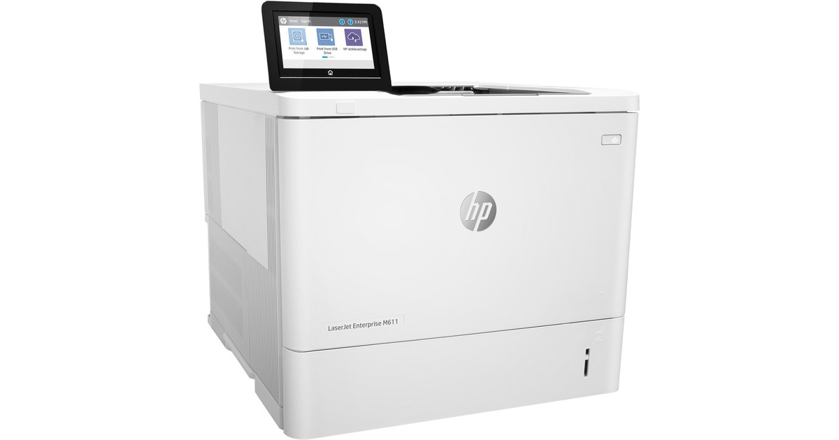 HP LaserJet Enterprise M611dn, Laserdrucker(grau/schwarz, USB, LAN)