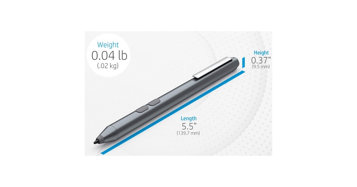 HP MPP 1.51-Stift (3V2X4AA), Eingabestift(silber)