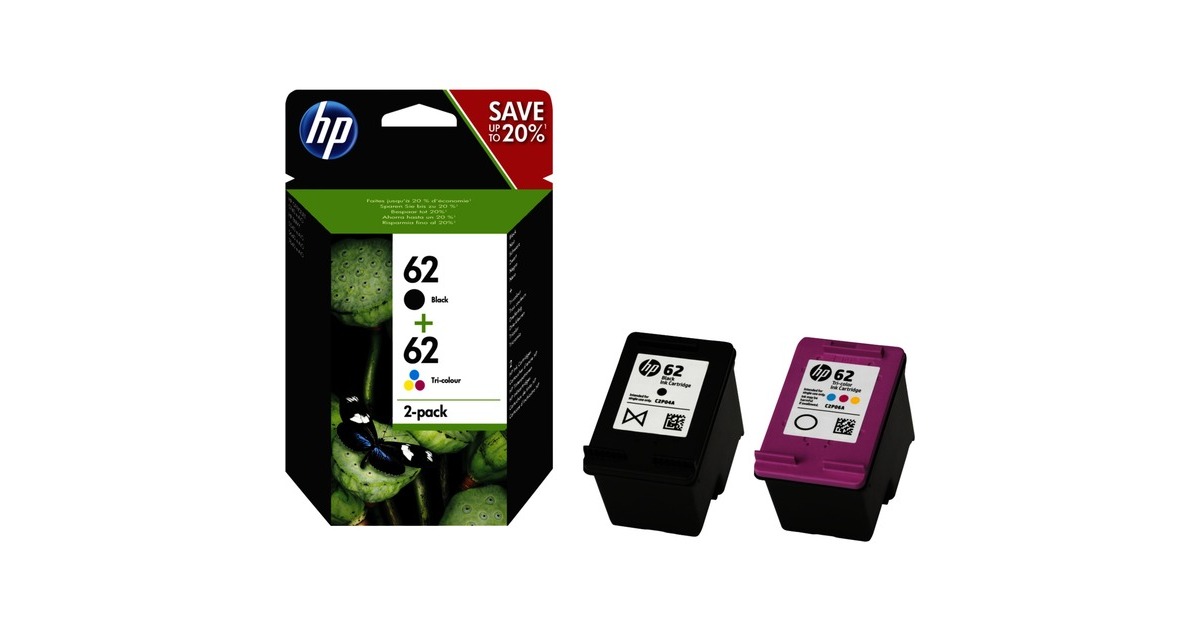 HP Nr. 62 Twin PackN9J71AE, Tinte