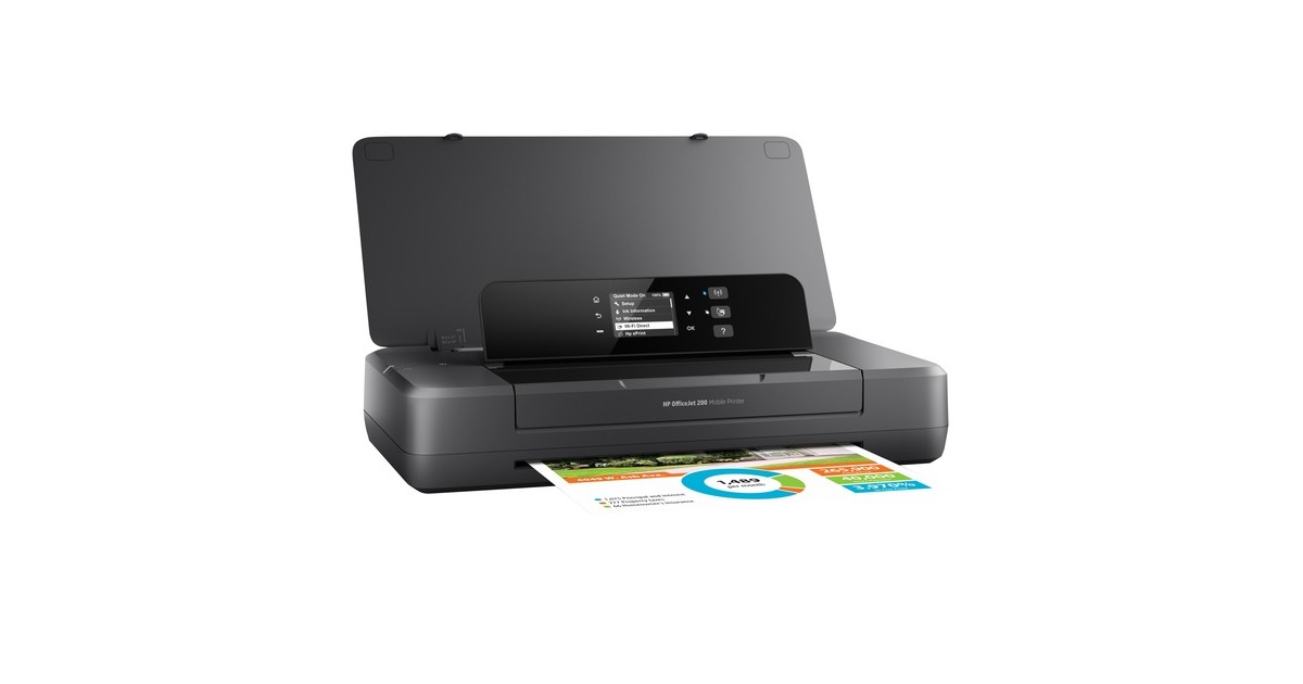 HP OfficeJet 200 Mobildrucker, Tintenstrahldrucker(schwarz)