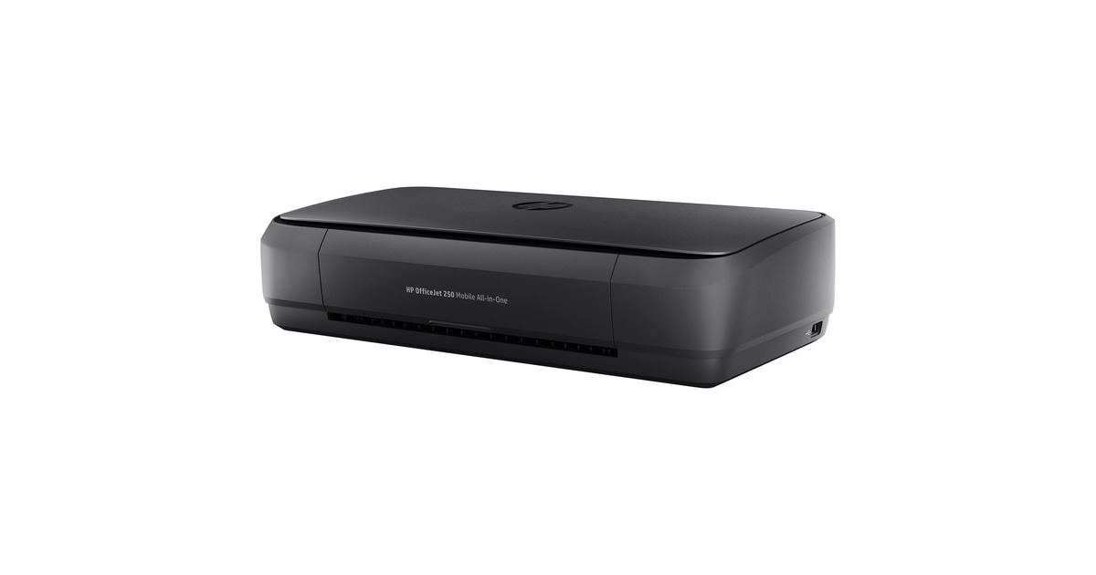 HP OfficeJet 250 Mobiler All-in-One-Drucker, Multifunktionsdrucker(schwarz, USB/WLAN, Scan, Kopie)
