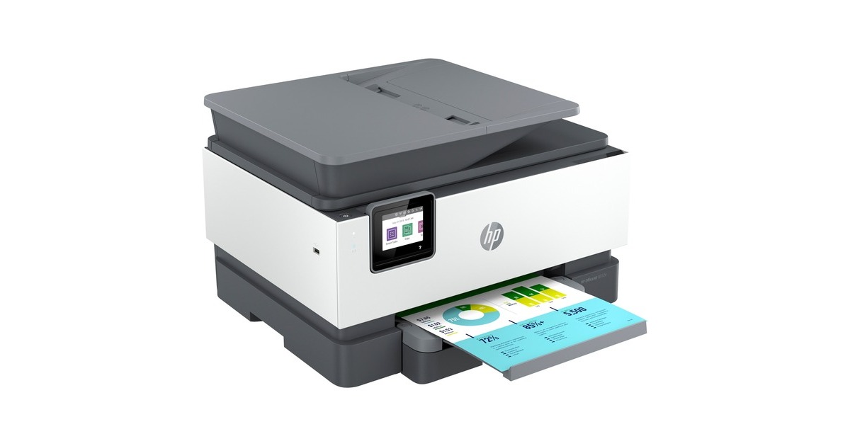 HP OfficeJet Pro 9012e, Multifunktionsdrucker(grau/hellgrau, HP+, Instant Ink, USB, LAN, WLAN, Scan, Kopie, Fax)