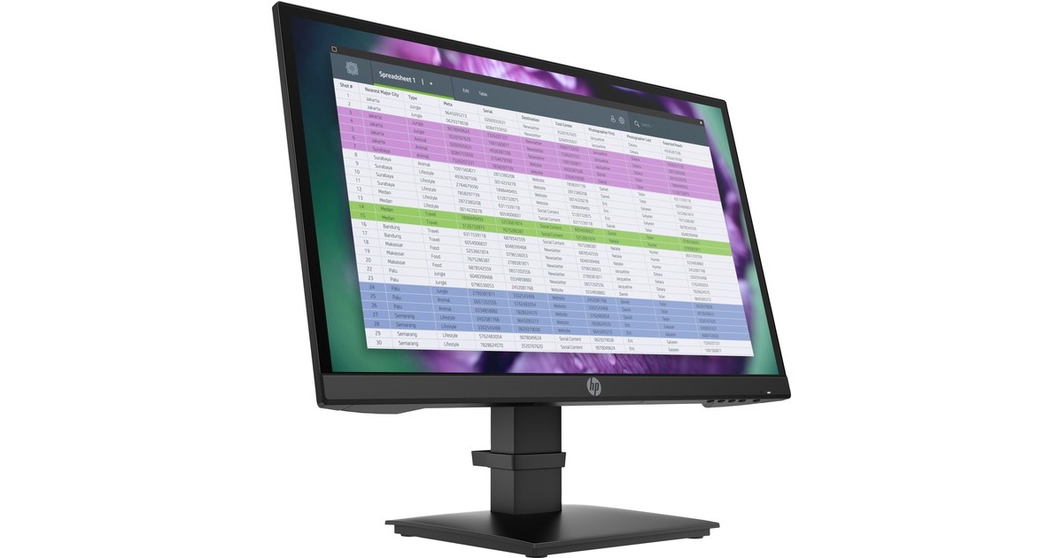 HP P22 G4, LED-Monitor(55 cm (22 Zoll), schwarz, FullHD, IPS, 60 Hz, HDMI)