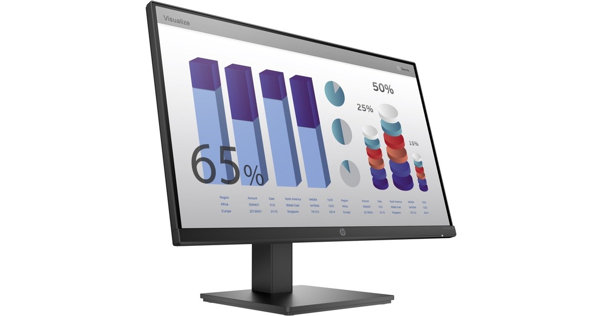 HP P24q G4, LED-Monitor(60.5 cm (23.8 Zoll), schwarz, QHD, IPS, 60 Hz)