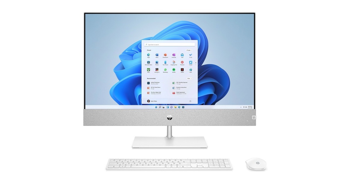 HP Pavilion All-in-One 27-ca2001ng, PC-System(weiß, Windows 11 Home 64-Bit)