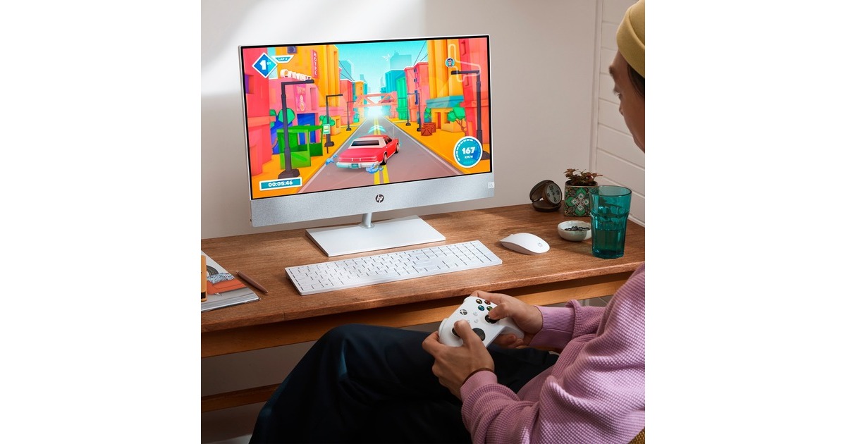 HP Pavilion All-in-One 27-ca2001ng, PC-System(weiß, Windows 11 Home 64-Bit)