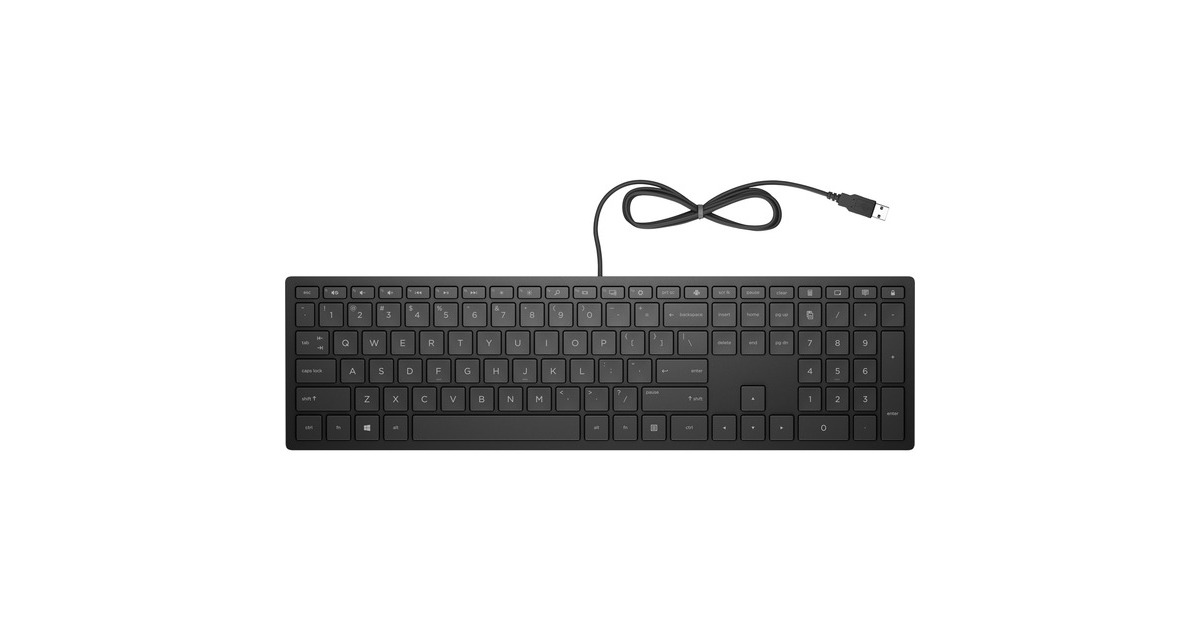 HP Pavilion kabelgebundene Tastatur 300(schwarz, DE-Layout)