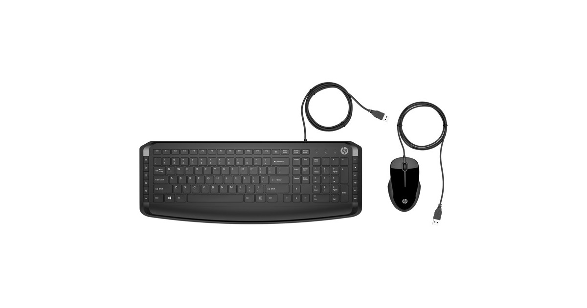 HP Pavillon Tastatur und Maus 200, Desktop-Set(schwarz, DE-Layout)