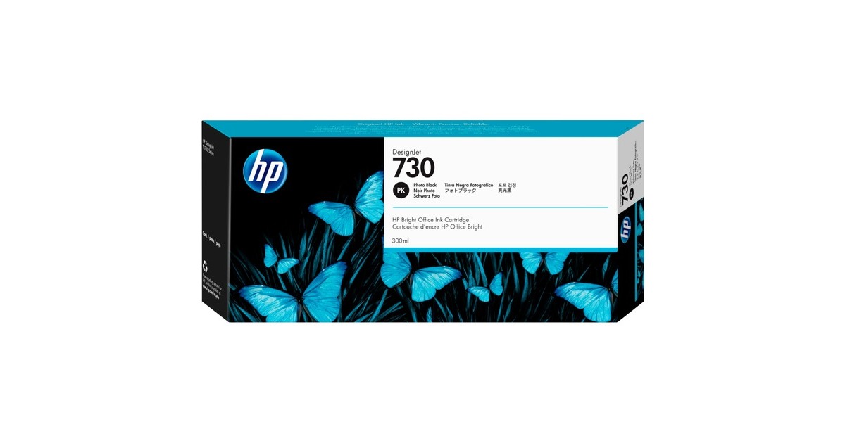 HP Tinte DesignJet Nr. 730 fotoschwarz (P2V73A)
