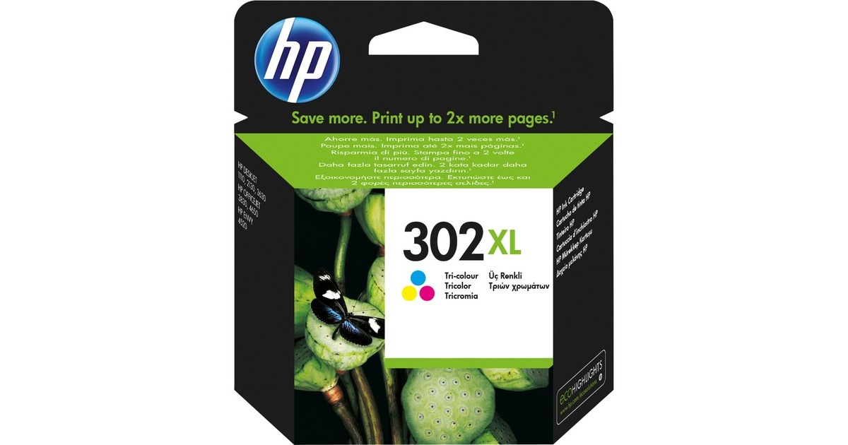 HP Tinte dreifarbig Nr. 302XL (F6U67AE)
