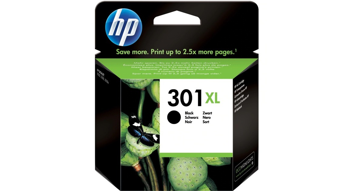HP Tinte schwarz Nr. 301XL (CH563EE)