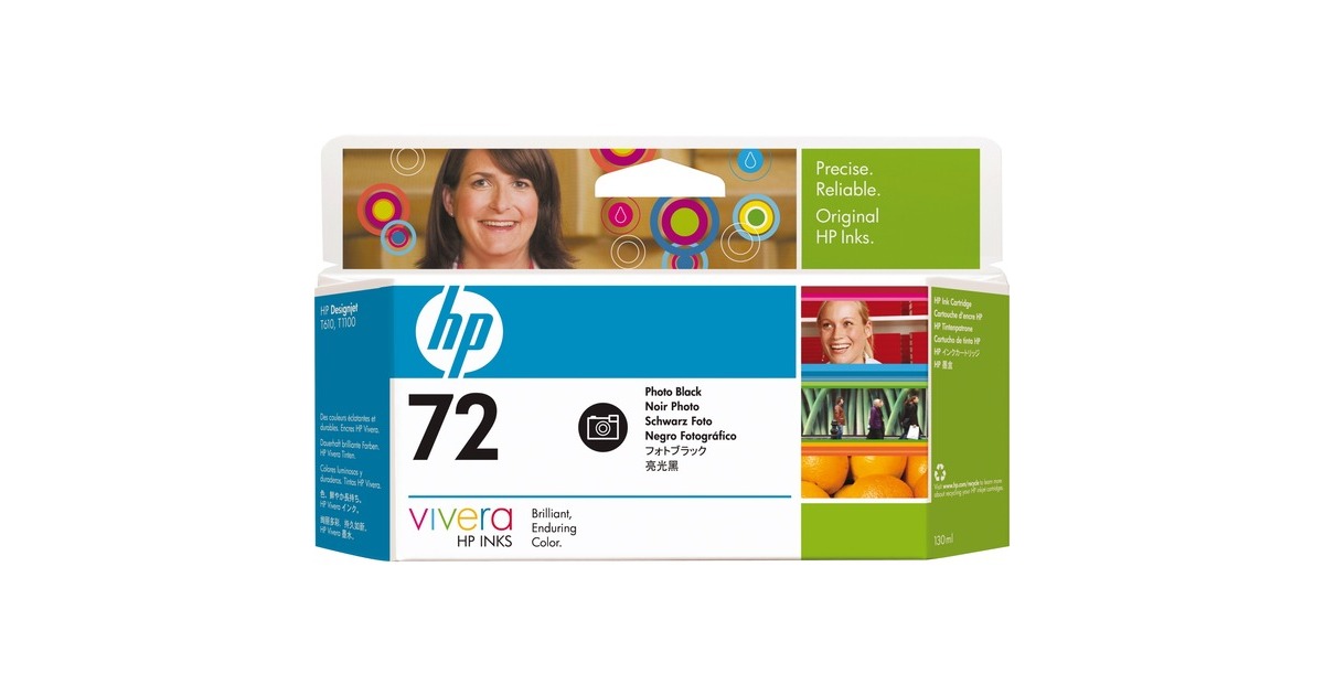 HP Tinte schwarz Nr. 72 (C9370A)(Retail)