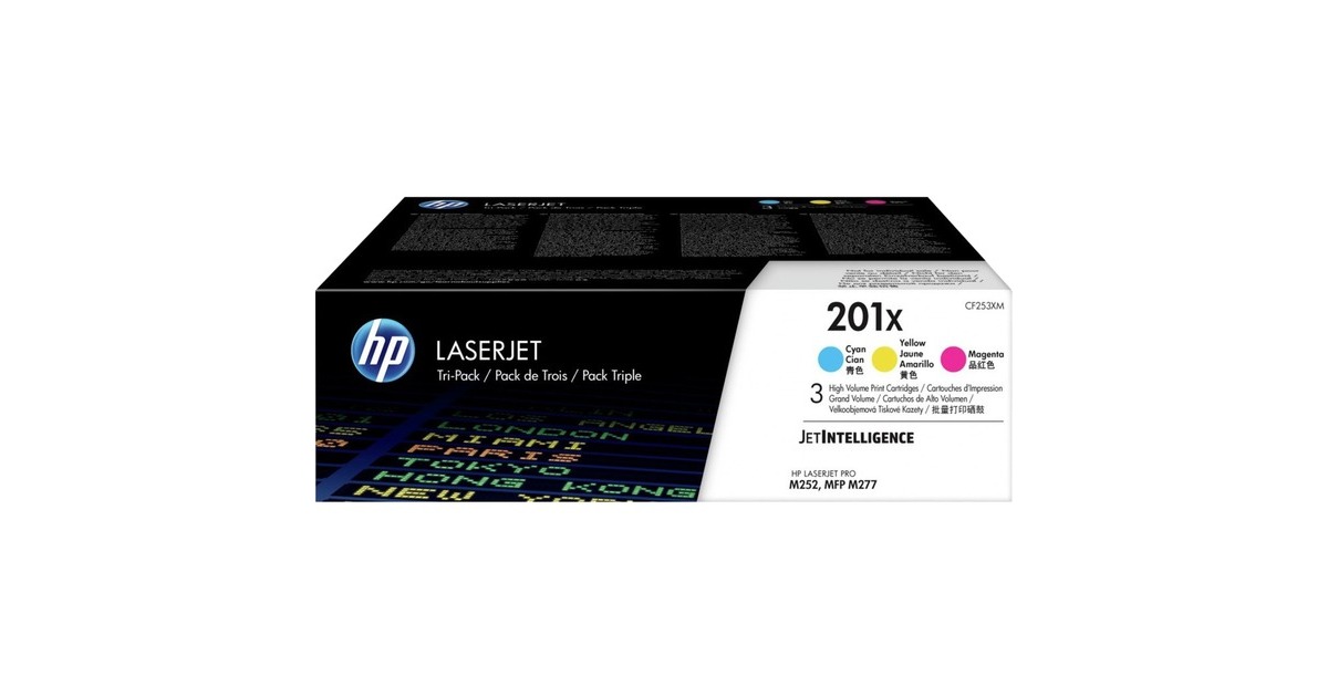 HP Toner 3er-Pack 410X(cyan, magenta, gelb)